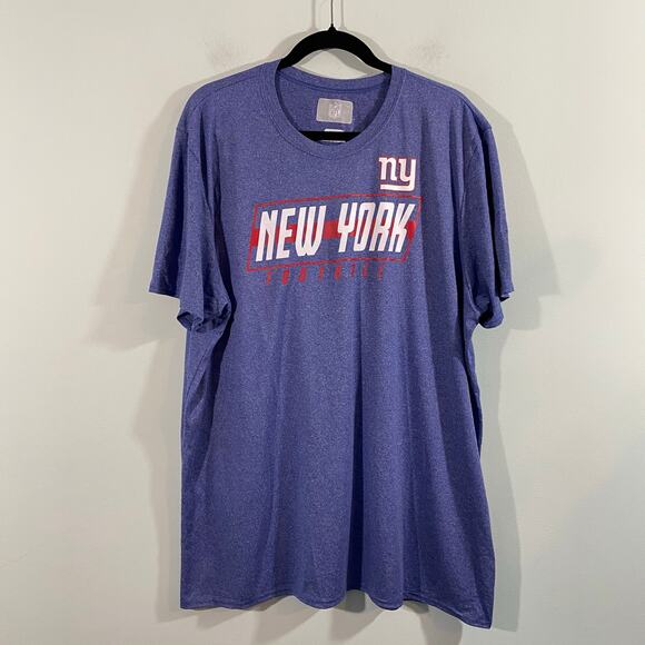 NFL New York Giants Blue Performance Graphics Short Sleeve Tee Size 2XL - Picture 1 of 8
